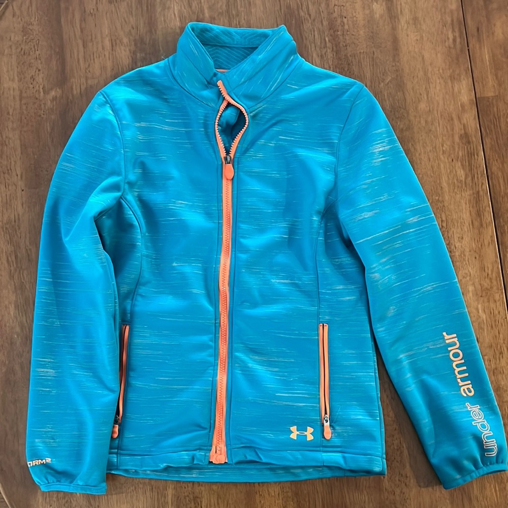 UA YXL cold gear infrared soft shell jacket